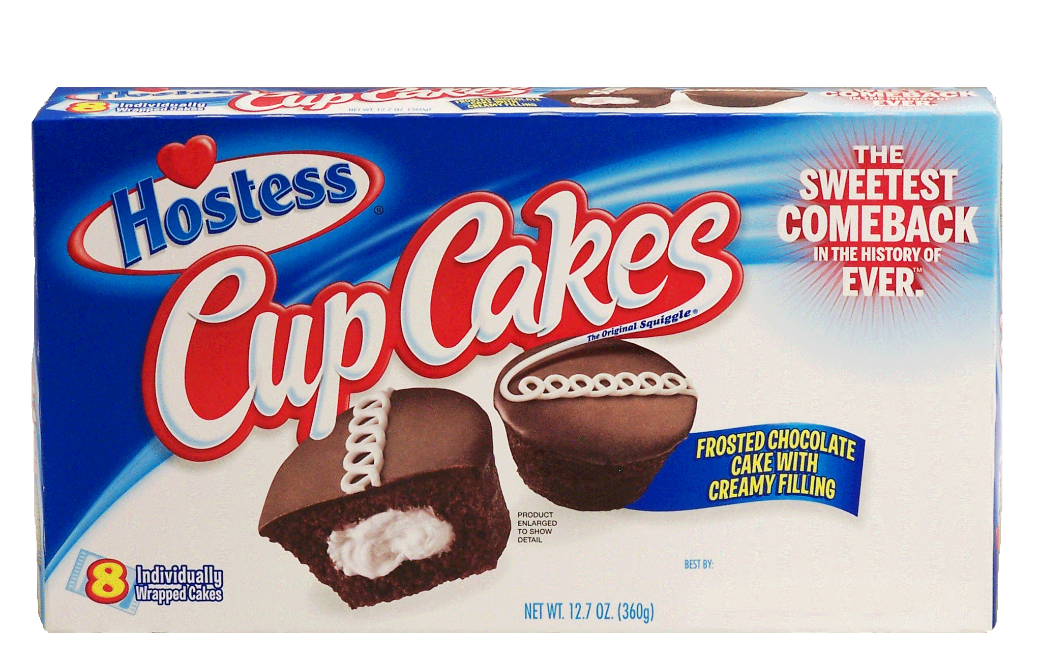 Hostess CupCakes frosted chocolate cake with creamy filling, 8 individually wrapped cakes Full-Size Picture